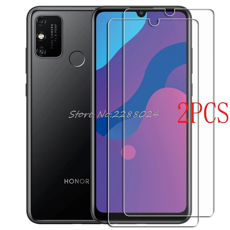 Закаленное стекло для Huawei Honor 9A 2 шт., защитная стеклянная пленка для Huawei Honor 9A MOA-LX9N 6,3 дюйма, чехол для телефона