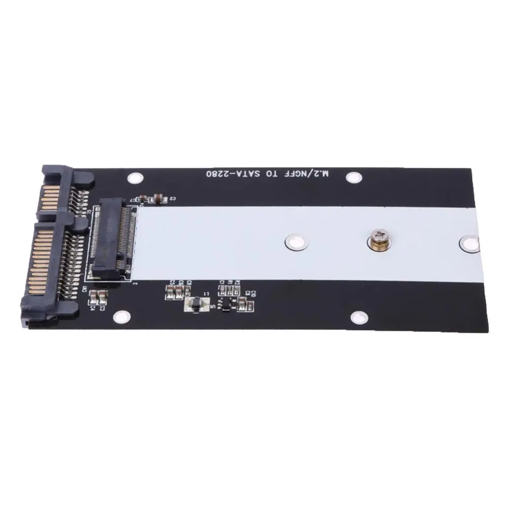 

M.2 NGFF to SATA III SSD Solid State Drive Riser Card Support 2230/2242/2260/2280 M.2 SSD box SSD adapter card