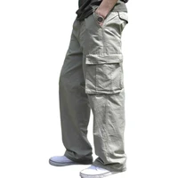 new fashion cargo pants men casual loose baggy big pockets trousers hiphop harem streetwear pants elastic waist clothing