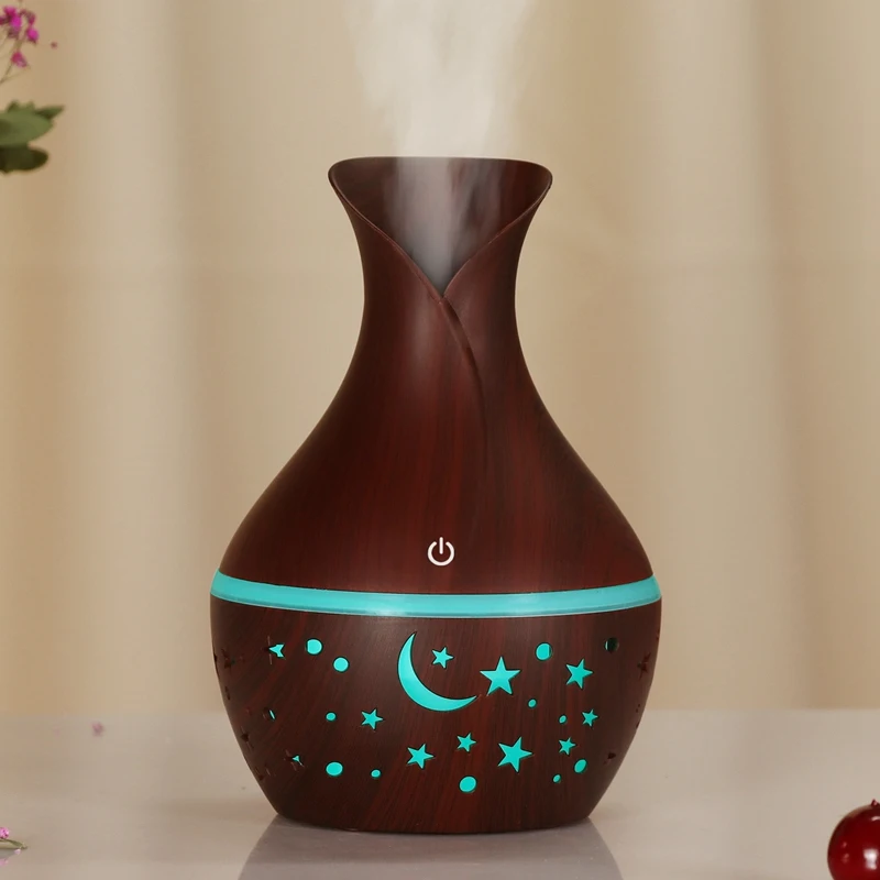 

USB Air Humidifier Essential Oil Diffuser Ultrasonic Household Aroma Diffuser Aromatherapy Mist Maker with Color Light