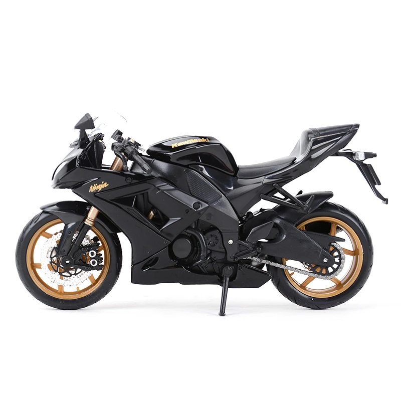 

2021 New Maisto 1:12 Kawasaki Ninja ZX-10R Black Die-cast Car Collection Hobby Motorcycle Model Toy Boy Gift tomica