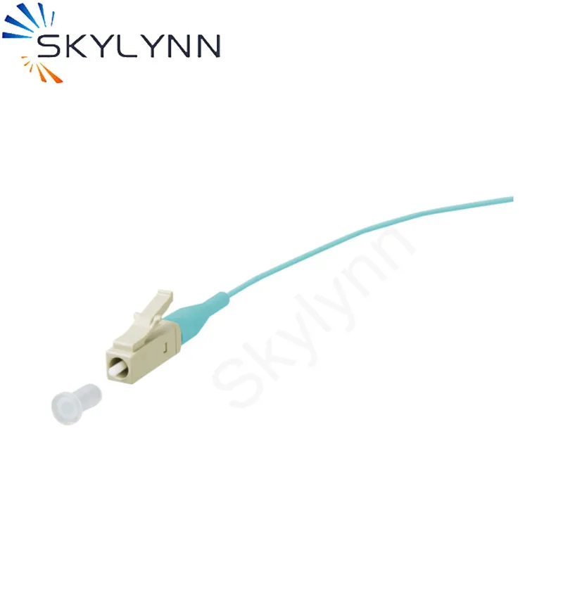 Акция длина 1 м LC/UPC 10 г OM3 0 9 мм плотный буферный отрезок с курткой Aqua LSZH 50 шт. -
