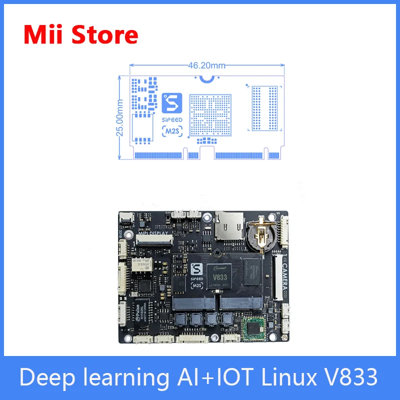 Sipeed MAIX II M2S разработанная плата глубокого обучения AI + IOT Linux V833