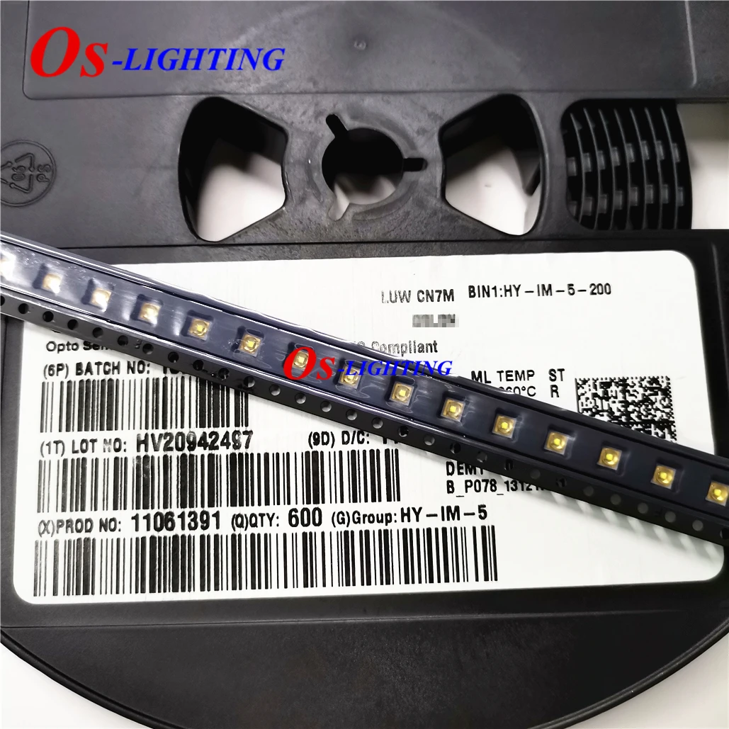 10 шт. LUW CN7M 3030 белый SMD светодиодный 6500K 33 61LM 200mA 3V 0 6 W 90 градусов (LUWCN7M BIN: HY IM 5 200) лампы