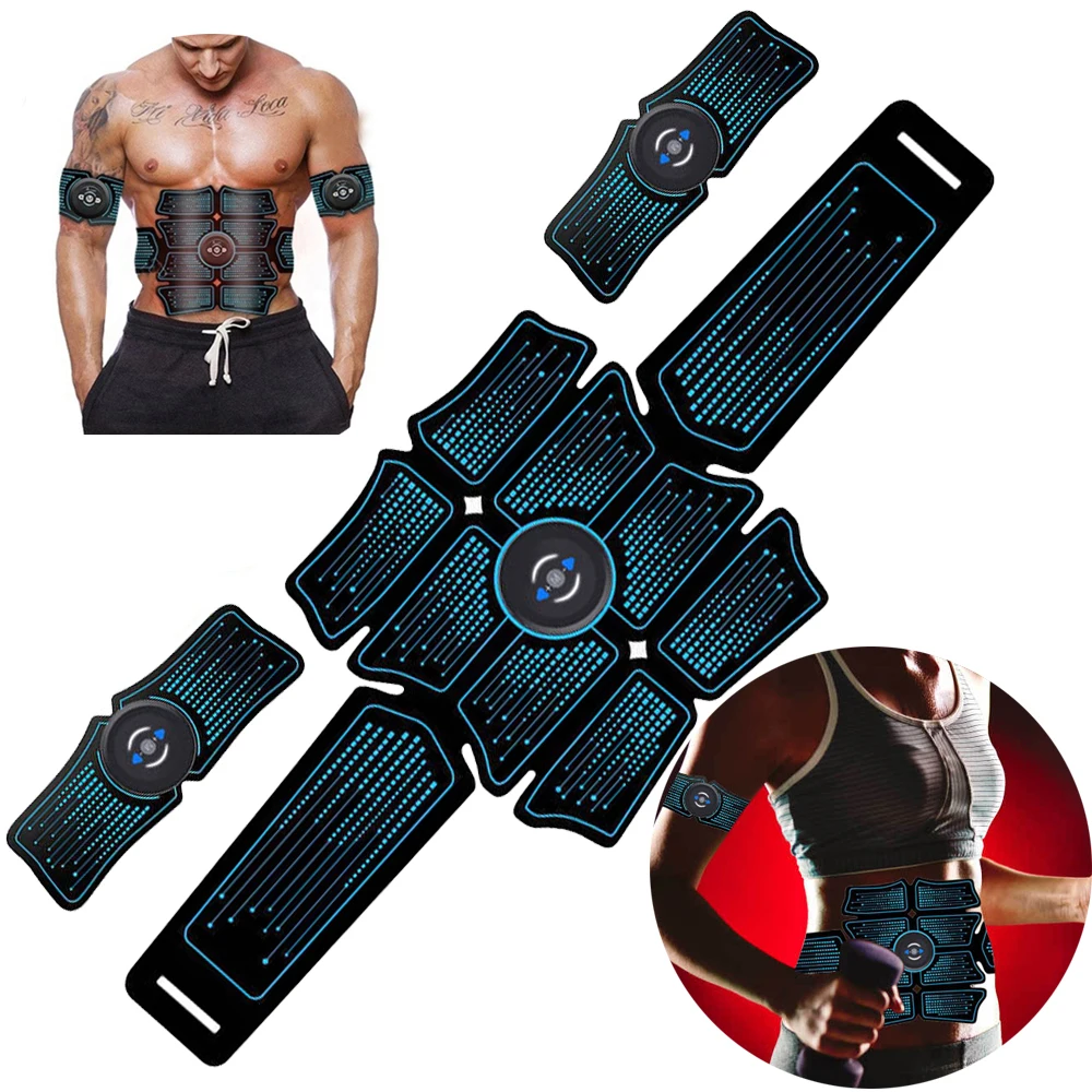 

Электростимулятор мышц для тренажерного зала, электростимулятор для брюшного пресса EMS, электрический массажер, тренажер, тренажер для фитнеса