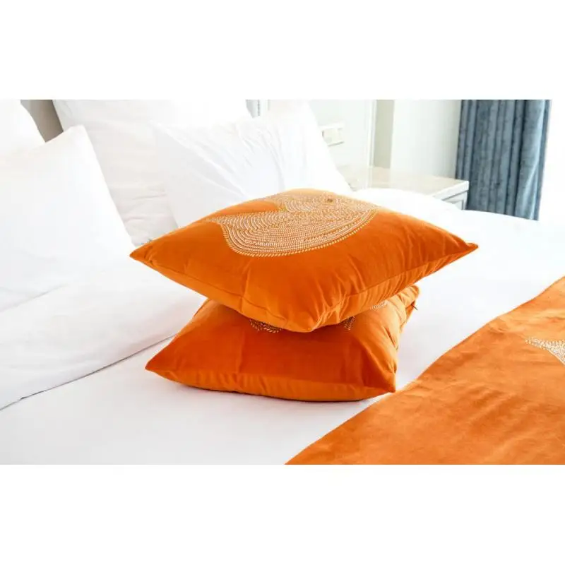 Роскошная подушка для лошади чехол из замши с кисточками наволочки европейская