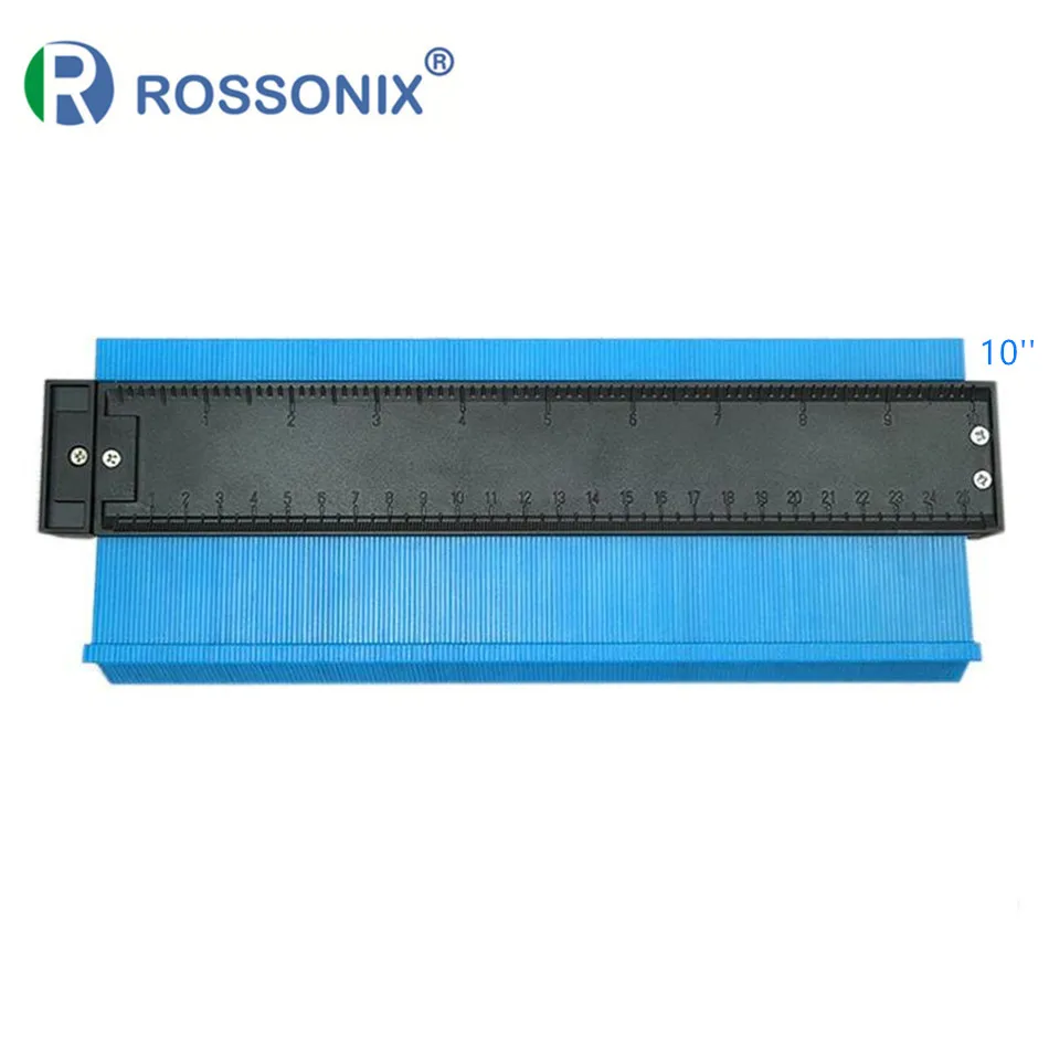 10 inch Dark Blue Rossonix 2 шт. форма контурный Калибр Дубликатор 5 дюймов 10 дюймов пластиковый профиль копировальный Калибр деревянная маркировка обмотки труб плиточный ламинат - Цвет: 10 inch Dark Blue