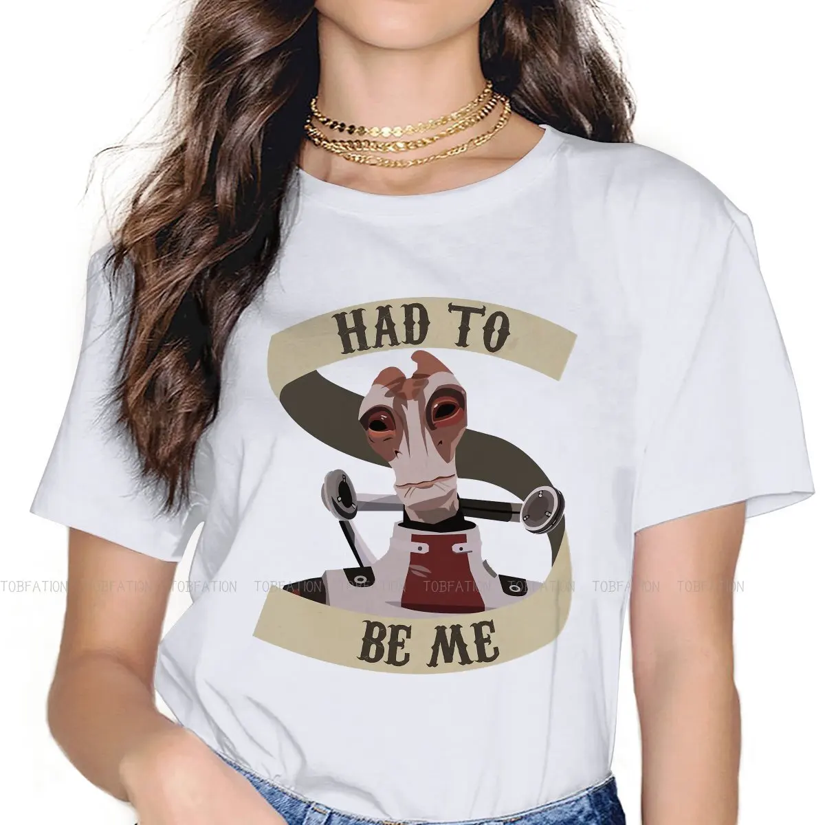 

Mordin Solus Female Shirts Mass Effect Game Plus size Vintage Women Tshirts Harajuku Casual Feminine Blusas