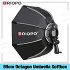 TRIOPO 90 см восьмиугольный зонт, светильник, софтбокс с ручкой для вспышки Godox V860II TT600, софтбокс для фотографии на открытом воздухе