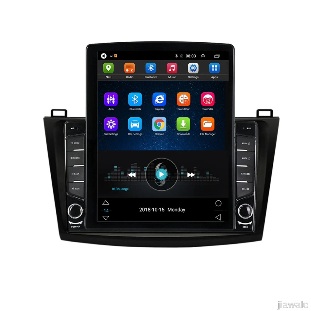 

9.7" octa core tesla style vertical screen Android 10 Car GPS video Multimedia for Mazda 3 Mazda3 2010-2013