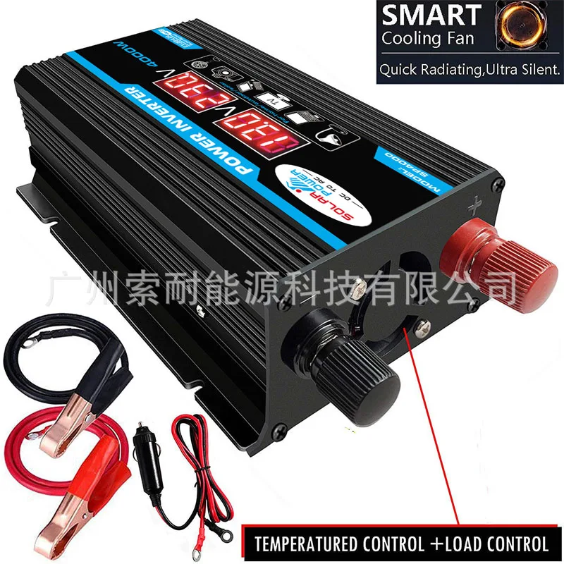 

Inverter 12V 300W dual USB with voltage display