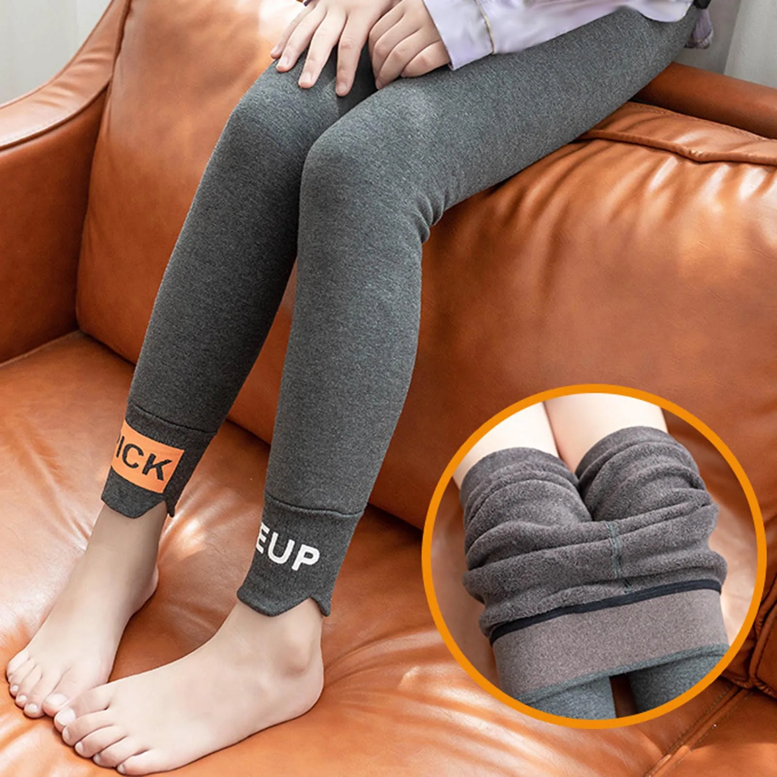 Лидер продаж осенне-зимние штаны для девочек утепленные бархатные леггинсы