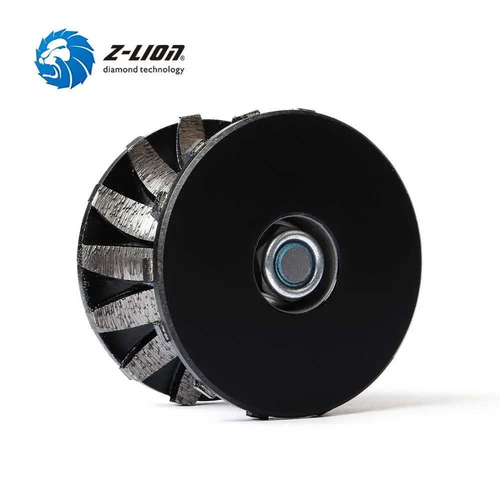 Z-LION V30 Сегментированный Алмазный фреза Полный Bullnose профилирование колесо для ручного инструмента гранит мрамор фреза с резьбой M14