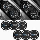 Автомобильный держатель для бутылки с водой, 2 шт., Противоскользящий коврик, силиконовый коврик для Volvo XC40 XC90 XC70 S60 S80 S90 C30 V70 V90