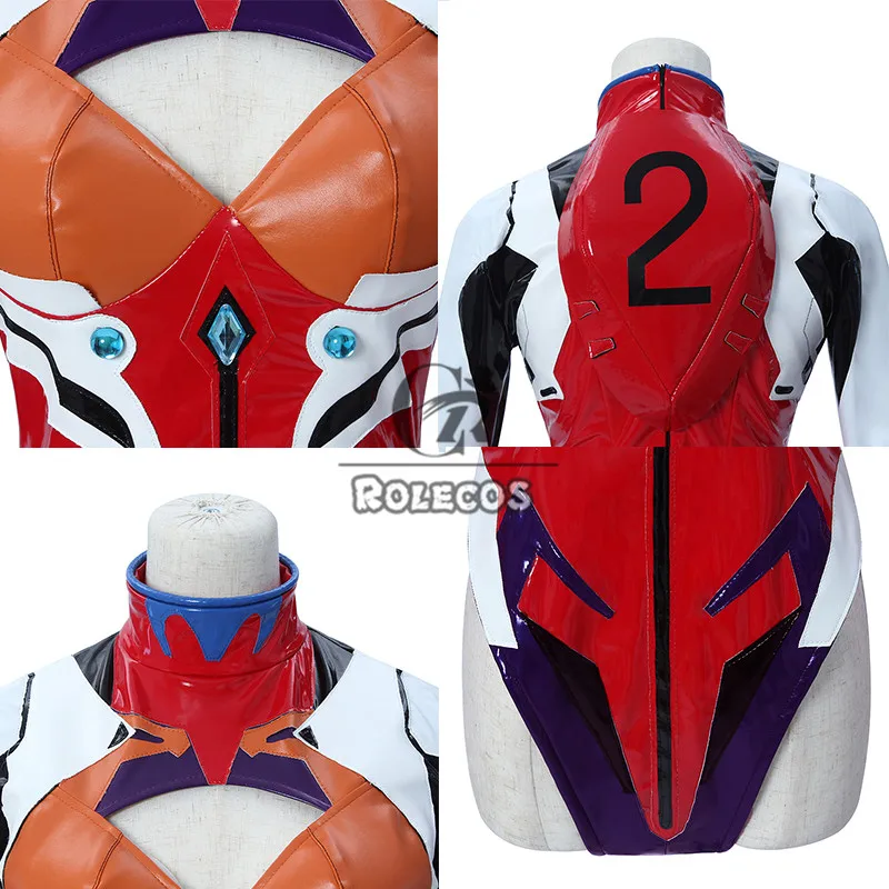 ROLECOS ЕВА АСУКА Langley Soryu Косплей Костюм EVA Женщина супергерой комбинезон Asuka