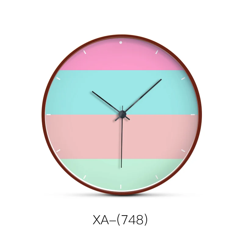 

Nordic Silent Wall Clock Modern Design Digital Creative Minimalist Wall Clock Wood Simple Living Room Wandklok Home Decor AD50WC