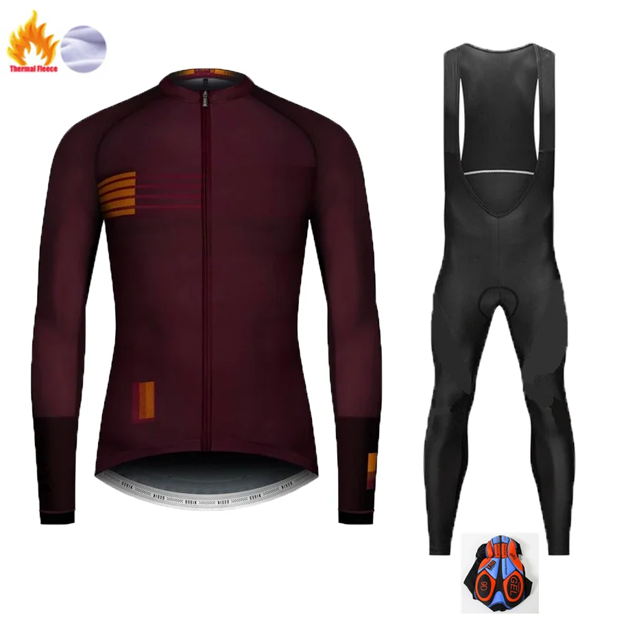Gobiking зимняя велосипедная одежда с длинным рукавом Джерси NW Мужская Pro Team теплая куртка комплект MTB Одежда термофлис Ropa Ciclismo - Цвет: Winter Cycling Suit
