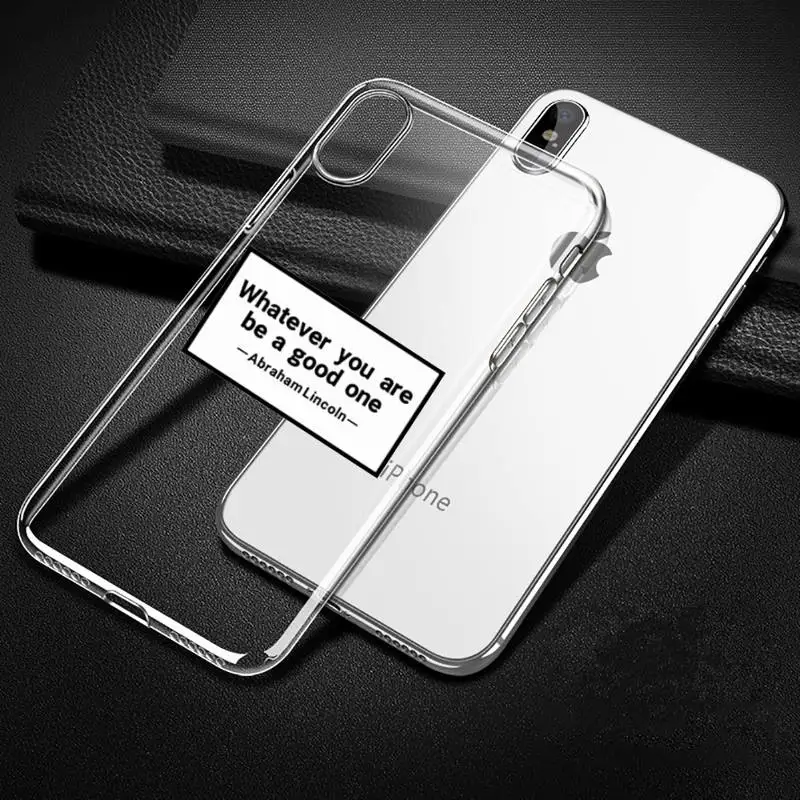 

Funny letter Quotes Text Art design Phone Case Transparent for iPhone Samsung A S 11 12 6 7 8 9 30 Pro X XS Max XR Plus lite