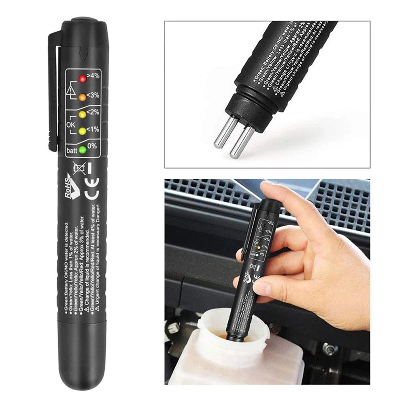 

Car Oil Quality Check Pen Universal Brake Fluid Tester Car Brake Liquid Digital Tester Vehicle Auto Automotive Testing Tool