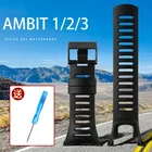 Ремешок резиновый для SUUNTO T series T1 T1c T3 t3c T3D T4C t4d, черный мягкий силиконовый браслет, 36 мм