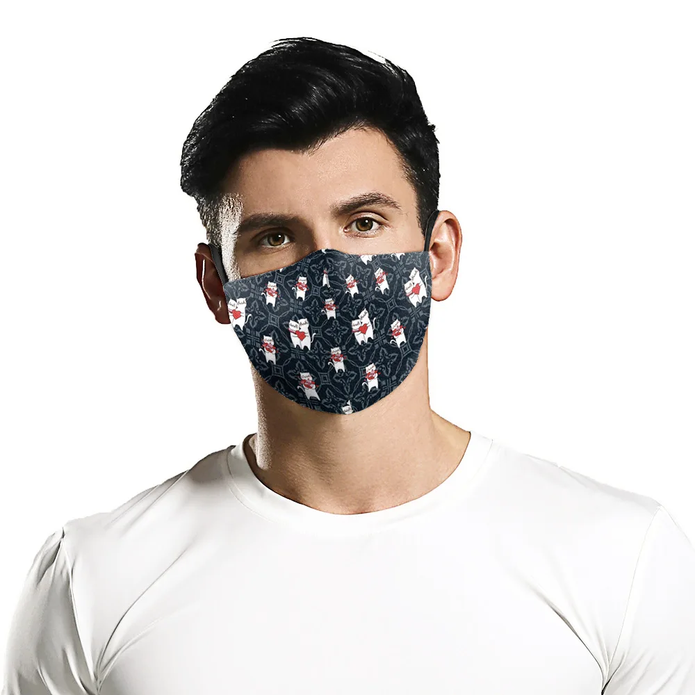 Unisex Men Women Creativity Washable Cosplay Masks Funny Cat Print Cartoon Costume Accessories Props Cool Adult | Аксессуары для