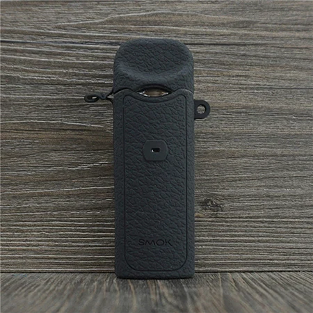Чехол с текстурой кожи для Smok Nord Pod vape Kit, силиконовый чехол-накладка, защитная наклейка для Smok Nord box Mod - Цвет: Черный