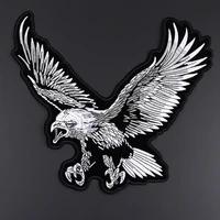 large eagle embroidery patches cowboy motorcycle coat motorcycle rock diy decoration badge high quality sticker iron on clothes
