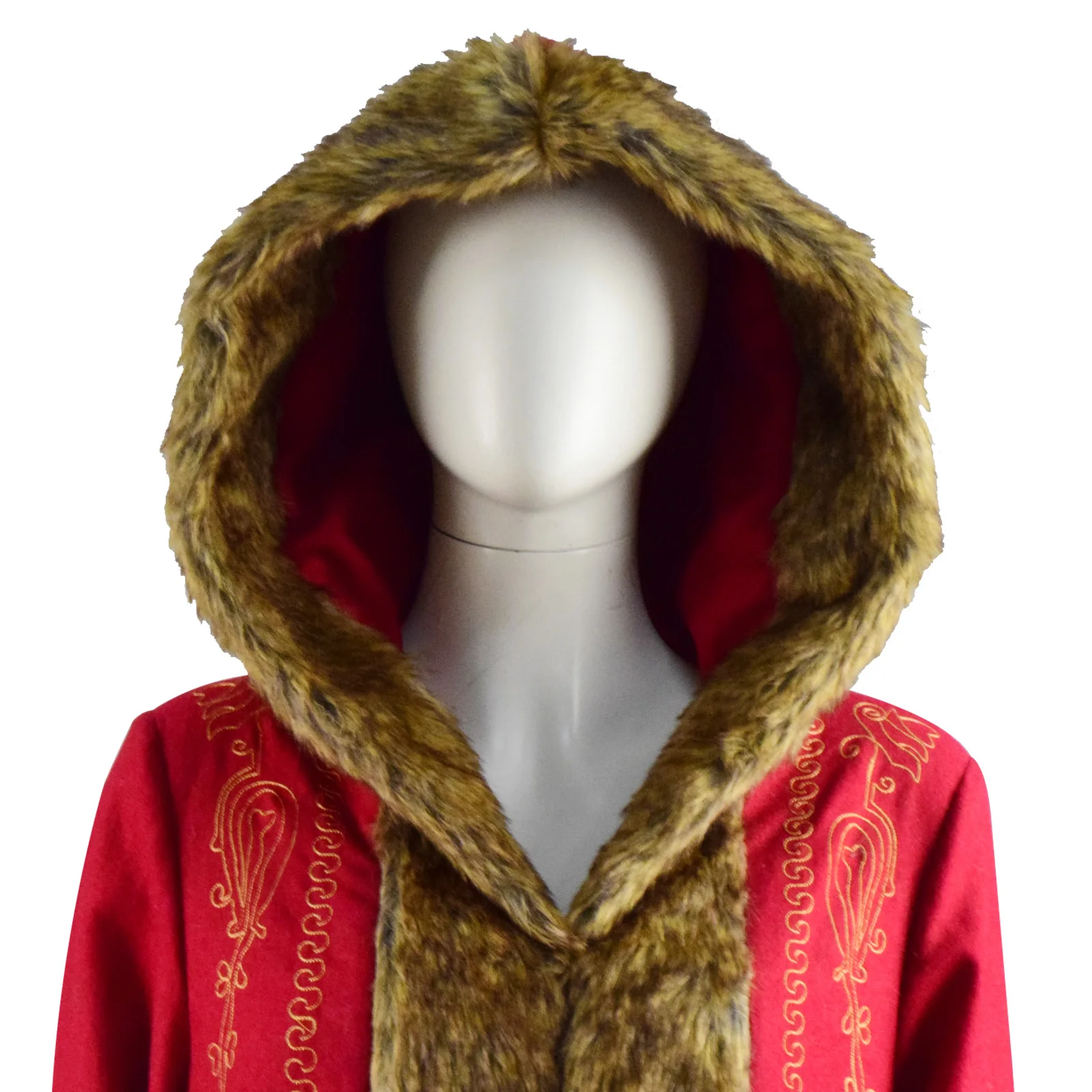 

CosDaddy Christmas Santa Claus Jacket Cloak Long Coat Women Men Xmas Party Outfit