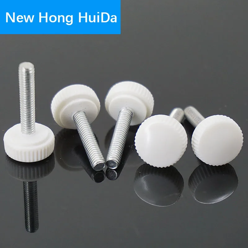 Белый черный бакелитовый винт круглая филлистеровая головка пластмассовая