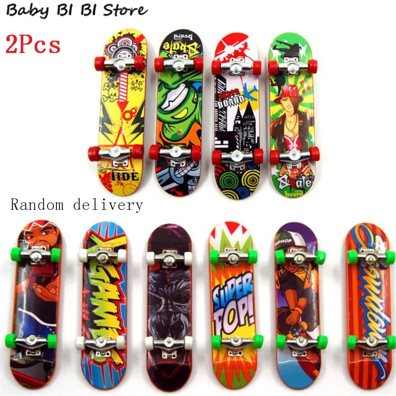 10 Pcs / 2Pcs Finger Board Tech Truck Mini Skateboards Alloy Stent Party Favors Gift