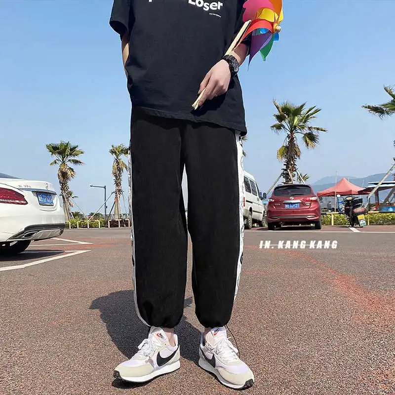 

Sportswear Men's Summer Ruffian and Handsome Salt Over Size Pants Joggers Smile Sport Tracksuit Men Jogger Flash Sale Hot 2021