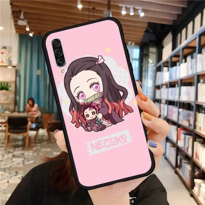 

Kamado Nezuko Kimetsu No Yaiba Demon Phone Case For Samsung galaxy S 21 20 10 8 A 50 21s 51 71 70 40 20 20e note 10 plus Ultra