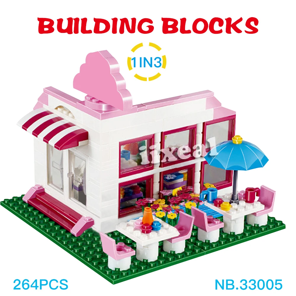 264 шт. строительные блоки девушки дружба дом кирпичи для творчества DIY девочек