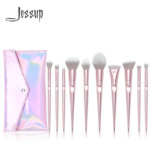 Jessup Набор кисточек для макияжа Кисточка для глаз  Кисточка для пудры Подводка Консилер Синтетическое волокно Ручка ABS Набор кисточек для профессионального макияжа