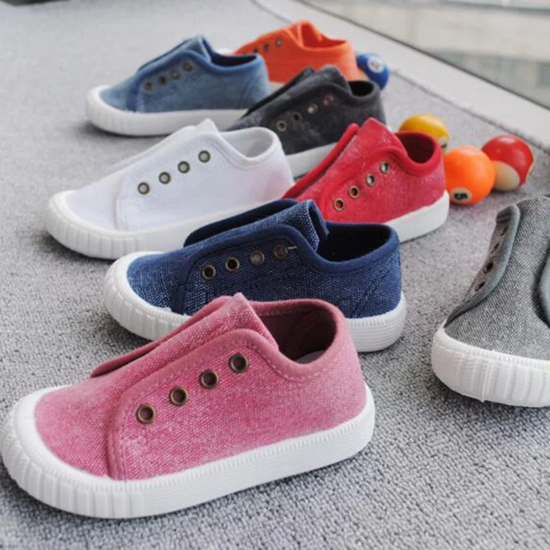 Модная парусиновая дышащая удобная повседневная обувь для мальчиков с мягкой