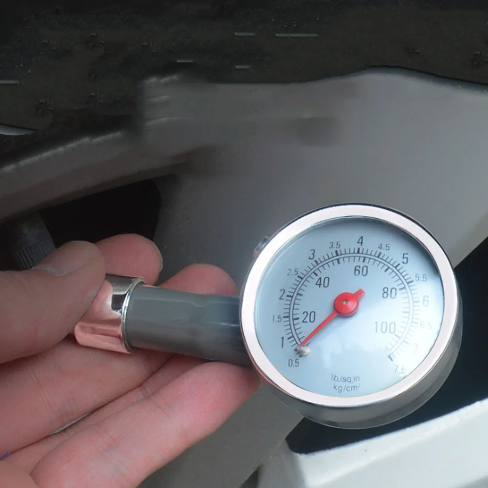 DJSona металлический Автомобильный манометр для шин автоматический измеритель