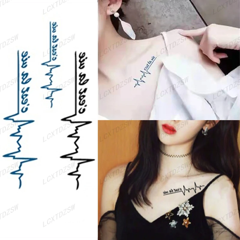 Temporary Tattoo Stickers, English Letters, Stars, Roses, Geometric False Tattoos, Waterproof, Arms And Legs For Men And Women