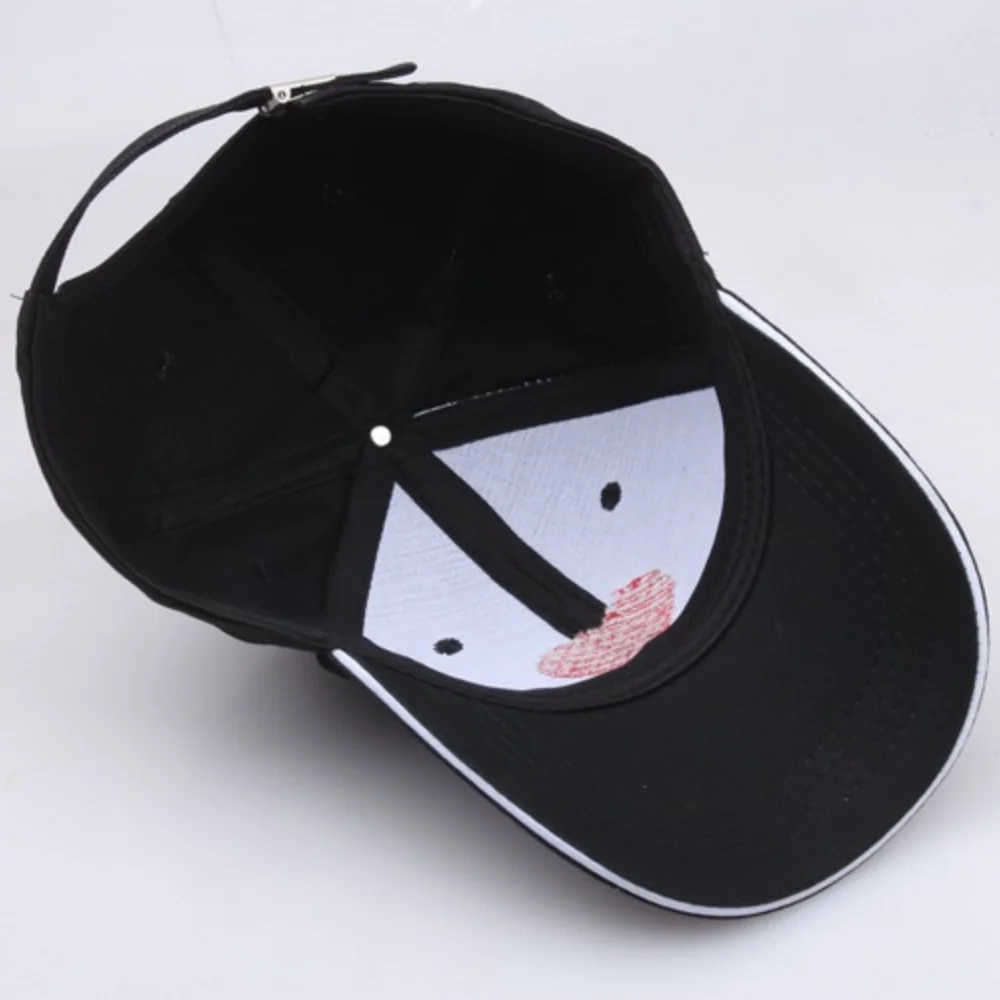 

Women's Red Heart Baseball Caps For Men Boy Girls 2021 Unisex 3D Embroidery Black Outdoor Snapback Cap Summer Hip Hop Dad Hat