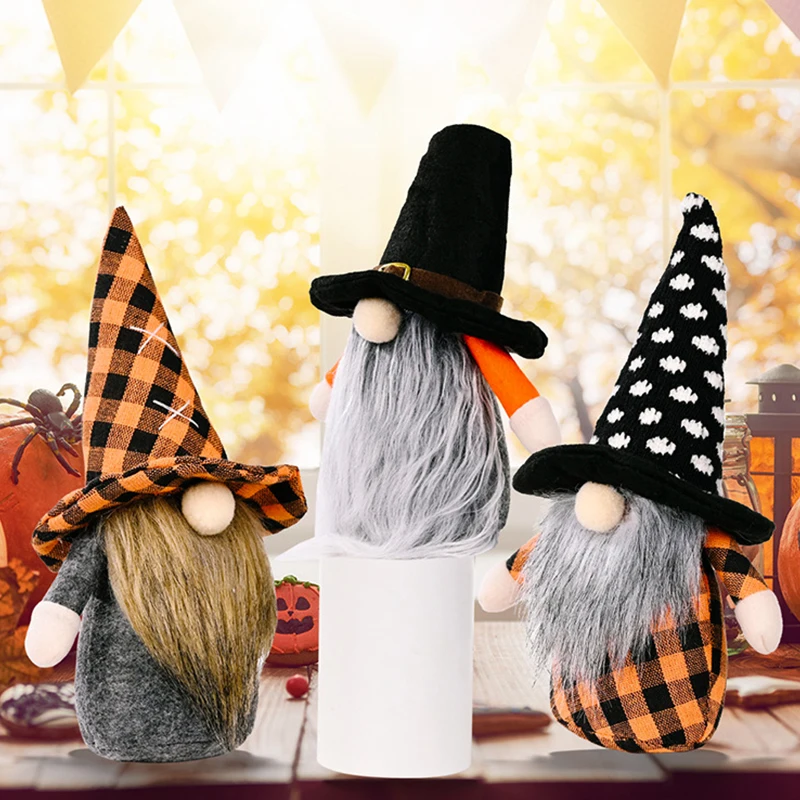 

Faceless doll For Halloween Home Decoration Beard doll Halloween Decorative For Bedroom Desktop kids Gift toys Ornament Prop