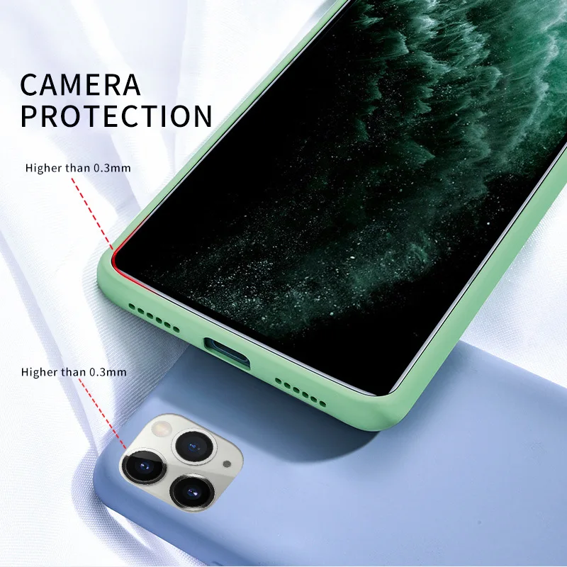 

Crossbody Strap Liquid Silicone Lanyard Phone Case For iPhone 11 11 Pro 11 Pro Max X XR XS XS Max 8 7 6S 6 Plus SE2020 Soft Case