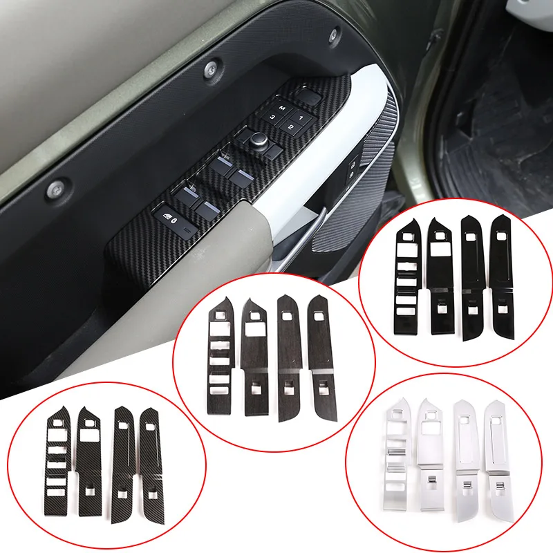

LHD&RHD ABS For Land Rover Defender 90 110 2020-22 Car Interior Window Lifter Switch Button Decoration Sticker Car Accessories