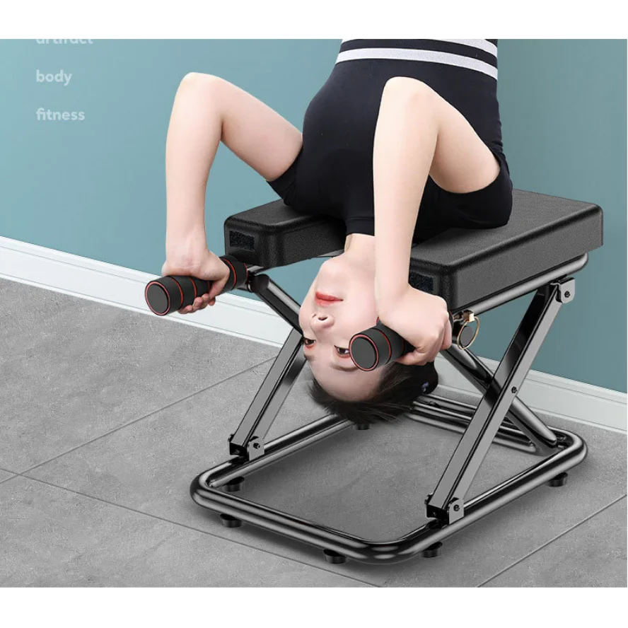 Inverted household foldable pouring stool aids yoga standing indoor fitness equipment