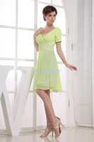 free shipping formal gown 2020 green short evening sexy brides maid short dresses evening plus size mother of the bride dresses