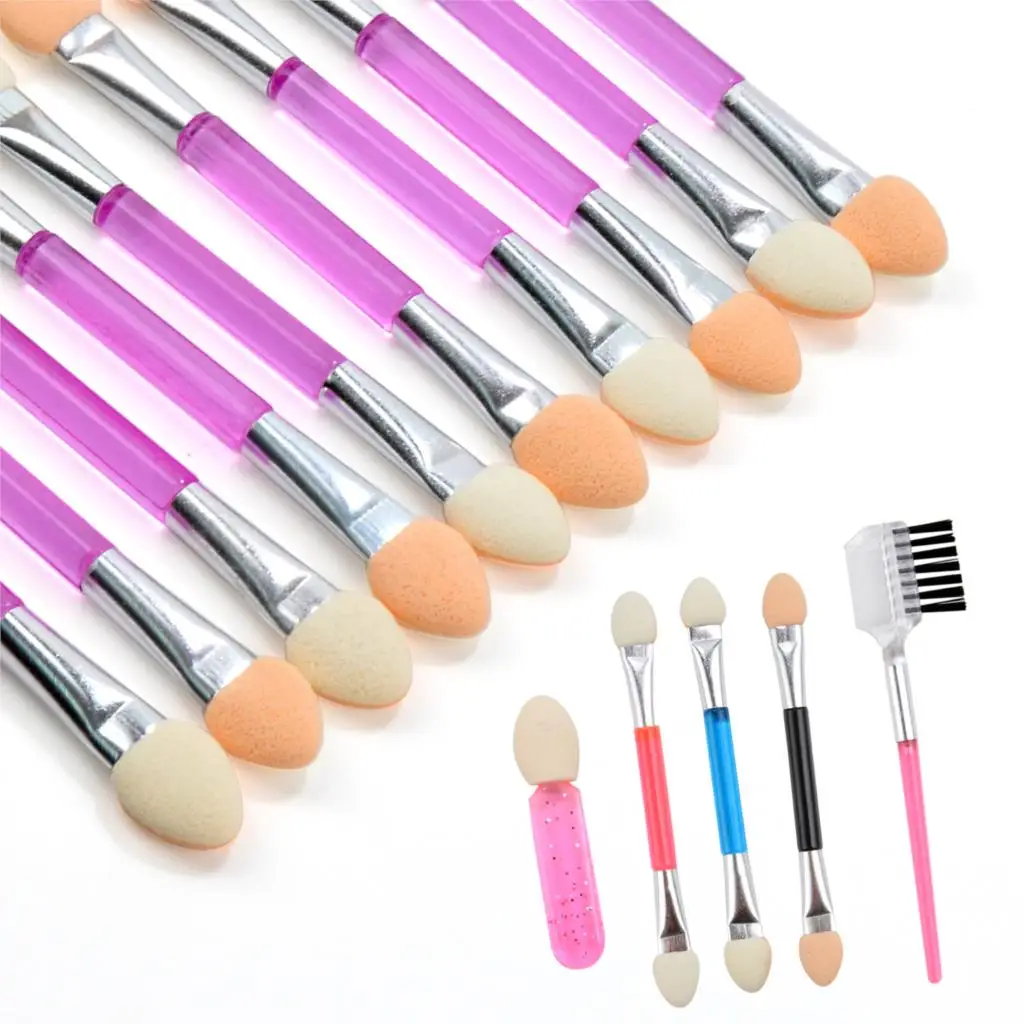 Зеркальные кисти для ногтей двусторонний аппликатор теней одноразовые губчатые