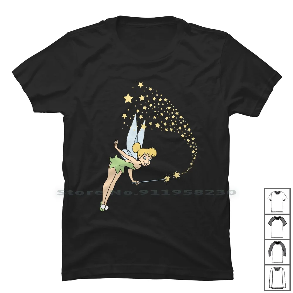 

Волшебная футболка из 100% хлопка Tinker Magic Fairy Mist Fawn Bell Pan Ink St