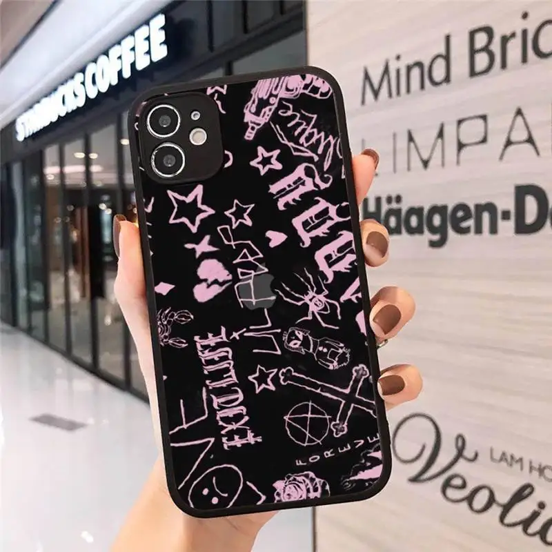 

Lil Peep rap singer Phone Case matte transparent For iphone 7 8 11 12 plus mini x xs xr pro max cover