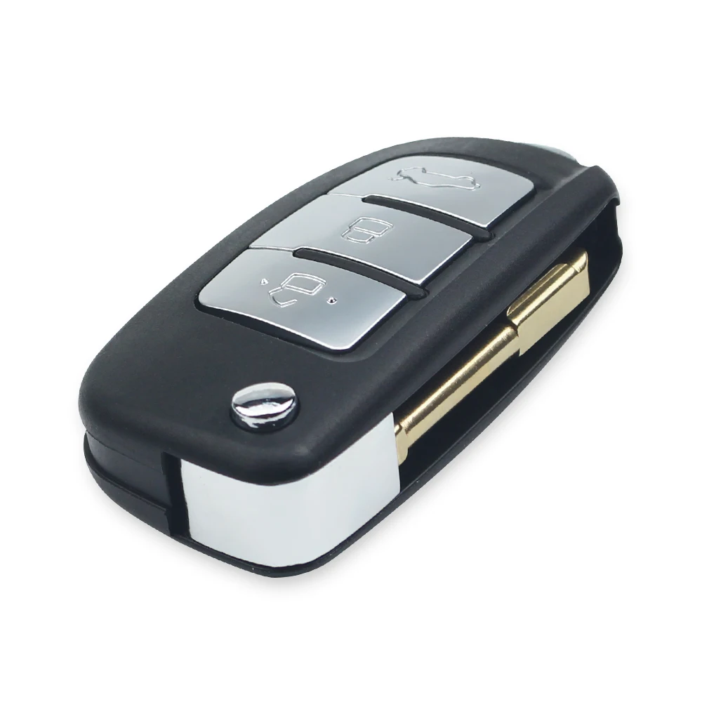 Складной пульт дистанционного управления KEYYOU с 3 кнопками для Ford Focus Fiesta C Max S Ka Mondeo