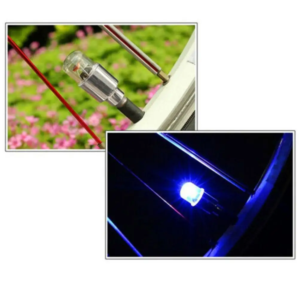 

4x Car Auto SUV Wheel Tire Tyre Air Valve Stem LED Light Caps Cover Accessories Car Motorcycle Wheel LED Light Spoke Lamp