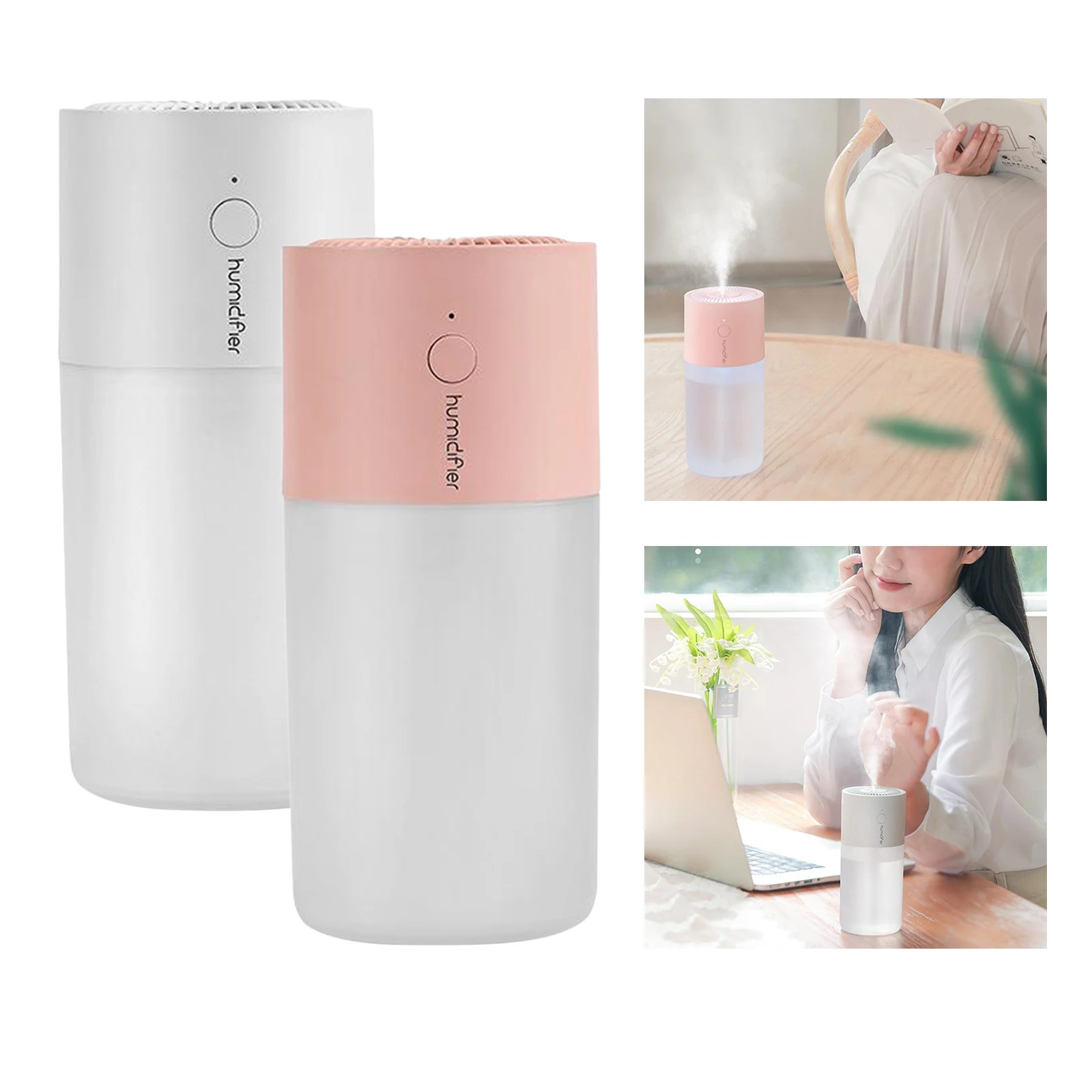 

Cool Mist Desktop USB Humidifier - Portable, Mini Humidifying Device Perfect for Office Desk, Bedroom , Home and Travel