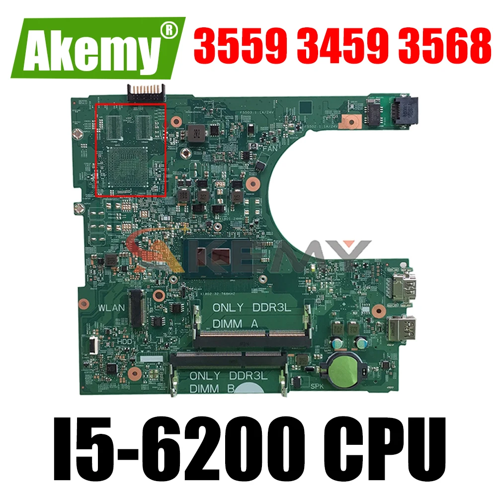 Akemy Фирменная Новинка 14236 1 для Dell Inspiron 3559 3459 3568 материнская плата ПРБ CPWW0 CN 030J5G 30J5G